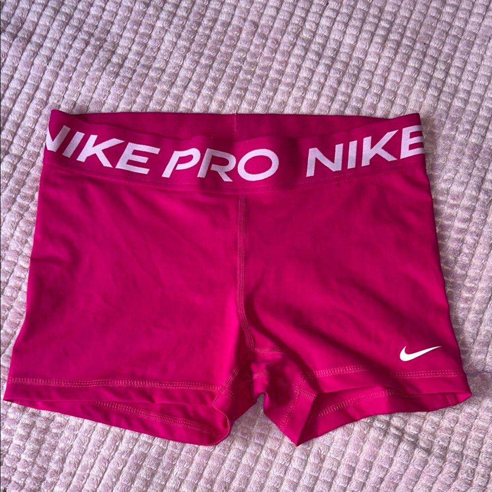 Nike Women's Bright Pink Athletic Shorts